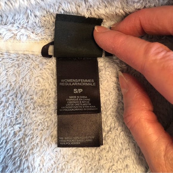 The North Face Light Gray Osito Jacket Size SP - Picture 7 of 8